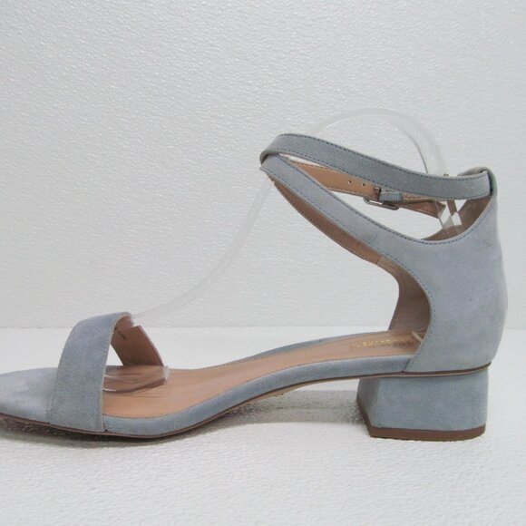 Ralph Lauren Betha Leather Sandals Block Heel Ankle Strap 11 B - Picture 7 of 9